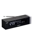 Lenco CR-630BK - Stereo DAB+/FM clock Radio with USB-port and AUX-input - Black - DAB/DAB+/FM - Stereo - Musta