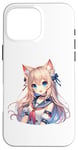 Coque pour iPhone 16 Pro Max Costume de marin mignon chat fille