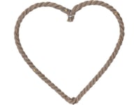 Home Styling Collection Juldekoration Led-Jute Julgransprydnad, 40 Cm, Hjärta