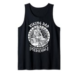 Funny Viking Dad Medieval Lawn Mower Lawnmower Father Figure Tank Top