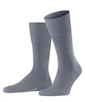 FALKE Men's Airport M SO Wool Cotton Plain 1 Pair Socks, Grey (Steel Grey 3250), 8.5-9.5