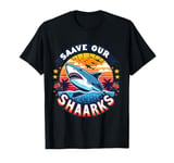 Protect The Shark save the ocean save ocean animals retro T-Shirt