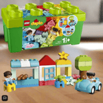 LEGO 10913 DUPLO Classic Brick Box Building Set with Storage, Toy Car,...