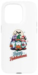 Coque pour iPhone 15 Pro Hello Thanks Mas Nains de Noël Halloween Thanksgiving Happy