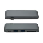 5 in1 Type-C  to 2 USB 3.0 HUB Adapter SD/TF Memory Card Reader For MacBook Pro