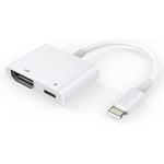 HDMI-adapter, HDMI-adapter för iPhone 1080p Lightning Digital AV-adapter, HDMI-synkroniseringsskärm HDMI-kontakt för iPhone & iPad