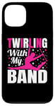 Coque pour iPhone 13 Twirling with My Band Baton Twirling Art