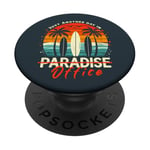 Juste un autre jour au paradis, des vacances amusantes pour collègues de bureau PopSockets PopGrip Adhésif