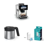 SIEMENS Set, TQ903R03 machine à café tout automatique EQ900 TZ40001 Cafetière thermique Care set, tablettes de nettoyage et de détartrage, filtre à eau BRITA TZ80004A/B