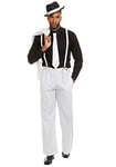 Dreamgirl 8105 Rl8105lg Zoot Suit Riot Costume, Mens, White, Large