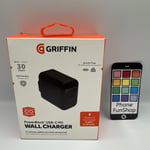 Griffin PowerBlock USB-C PD 30W Mobile Phone Charger iPhone 15/16 Brand New