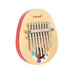 Janod- Gamme Bois Confetti-Jouet d'Imitation et Éveil Musical-8 Clés en Métal-Kalimba Enfant avec Sons Doux-Dès 3 Ans, J07642, Multicolore