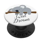 PopSockets Sweet Dreams Adorable Koala Kawaii Blanc PopSockets PopGrip Interchangeable