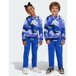 adidas Essentials Allover Print Hoodie Set Kids, størrelse 110 cm