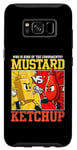 Coque pour Galaxy S8 Graphique de combat moutarde contre ketchup King of the Condiments