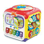 VTech - Super Cube Des Découvertes – Cube d’Activités Bébé, Jouet d’Éveil – 9/36 Mois - Version FR