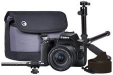 Canon EOS 250D Vlogger Kit inc 18-55mm Lens, Bag, Tripod, Neck Strap,