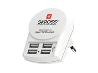 Skross Pro+ 4Xusb World Ohne Ch/I, C14, Universal, 100 - 250 V, 50 - 60 Hz, 7 A, Vit