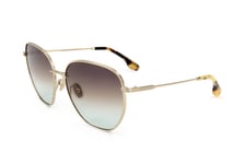 Lunettes de Soleil Victoria Beckham VB219S 730 GOLD/GREY BROWN 60/16/140 Femme