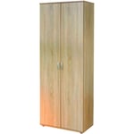 Armoire avec 5 Etagère Chêne de Sonoma, Dim : 70 x 34 x 189 cm Pegane