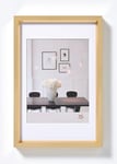 walther design Cadre photo walther design doré 50 x 70 cm avec passe-partout, cadre en plastique Style acier ES070G