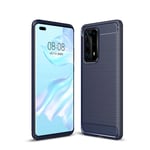 Huawei P40 Pro Plus Carbon Fibre Case  Navy