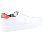 Superga 2843 Club S Comfort Leather Trainer  Orange/Blue Navy Euro 37  Shoe Ladi