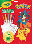 CRAYOLA Pokémon Colour & Activity Kit | Includes 32 Colouring Pages, 5 Markers and 3 Sticker Sheets ft. Ash, Pikachu and Friends | Activity Kit for Kids Ages 3+