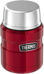 Thermos Stainless King Food Flask, Red, 0.47 L