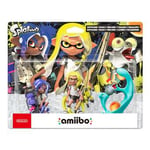 Pack 3 Figurines Amiibo Splatoon Octaling / Inkling / Salmioche Nintendo