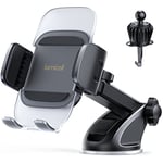 Lamicall Car Phone Holder Cradle - 2024 Universal [60LB Super Suction] Mobile Phone Holder Car Dashboard Windscreen Air Vent Automobile Mount for iPhone 16/15/14/13/12 Pro Max, Samsung, 4-7” Cellphone