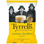 Tyrrells Mature Cheddar & Chive Crisps - 24x40g