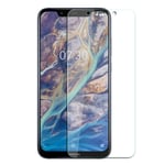 Nokia 8.1 kaarevat reunat karkaistu Lasi näytönsuoja Läpinäkyvä