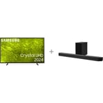 Samsung 55" DU7172 – 4K LED TV + HW-Q700D 3.1.2 Dolby Atmos Soundbar -tuotepaketti