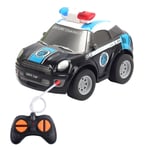 #Barnens Radiostyrda Bilar Ålder 2-7 Mini RC Polisbil 2.4 GHz Cartoon Leksaksbilar#