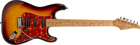 Suhr - Classic S Paulownia, 3 Tone Burst, Tortoise, HSS, SSCII, 510