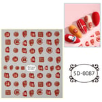 Nail Sticker Cute Cartoon Safe Nail Sticker Nail Decals Decoration 5D 0103