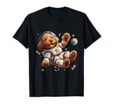 Cute Astronaut Goldendoodle Dog Outer Space Doodle Stars Dog T-Shirt