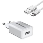 Chargeur et cable data/charge pour Samsung Galaxy A50 (A5 2019) blanc TechExpert