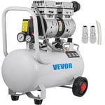 Compresseur d'Air sans Huile - VEVOR - 750W - 30L - Ultra Silencieux