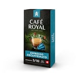 Café Royal Espresso Decaffeinato 100 Capsules for Nespresso Coffee Machine - 5/10 intensity - UTZ-certified Aluminum Coffee Capsules