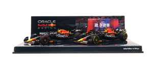 Minichamps 1/43 CAR-SET RED BULL RB19 MAX VERSTAPPEN W.C QATAR SPRINT & GP 2023