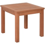 Table d'appoint TUCSON en bois d'eucalyptus - 44 x 44 cm - Table de jardin en bois massif FSC huilé - Table de balcon en bois Table de salon en bois