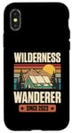 Coque pour iPhone X/XS Wilderness Wanderer Since 2023 Année de naissance Camping Anniversaire