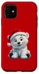 Coque pour iPhone 11 Holiday Polar Bear