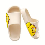 YIDPU Chaussons Sandale Femme Homme,Extra Large Pantoufles D'été Claquette Piscine Salle De Bain,Semelles Plastique Antidérapantes,Légères Imperméables,Plage Garçons Filles Enfants,Blanc,44/45