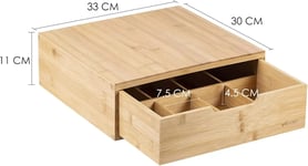 Bamboo Tassimo Pod Drawer - Coffee Machine Stand & Storage for Pods & Tea