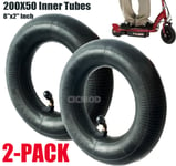 2PCS Inner Tube 200x50 Bent Valve for Electric Scooter 200 x 50 8"x2" Tyre Wheel