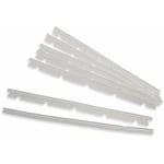 6x Languettes en caoutchouc compatible avec Neato XV-11, XV-12, XV-14 aspirateur-robot - Lot de lamelles de rechange incl. racleur, blanc - Vhbw