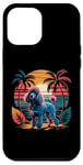 Coque pour iPhone 12 Pro Max Vintage 80s Sunset Caniche